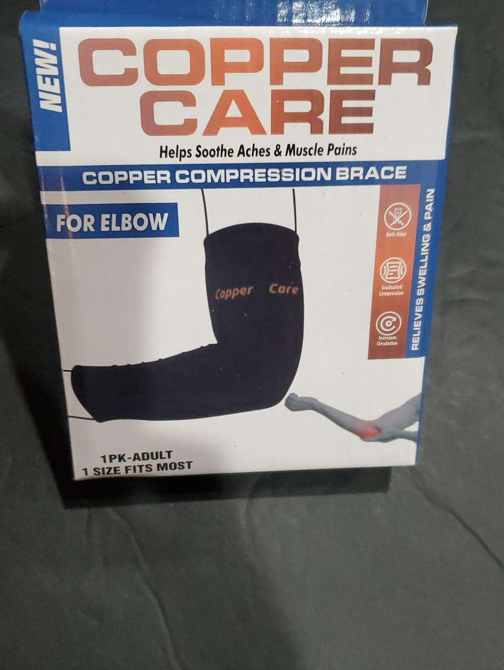 Copper‎ Care copper compression elbow brace for adults brand new